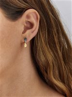 Boucles d'oreilles Nanis Femme Dancing Azure in Or jaune Topazio 0.80 Ct OS18-597 - OS18-597